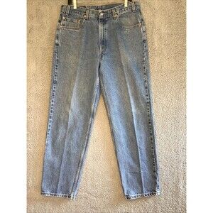 Levis 550 Jeans Mens 36x30 Blue Relaxed Fit Straight Leg Light Wash 90s (0510)